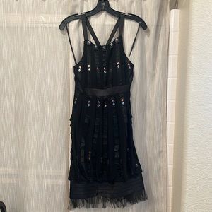 Black mini dress
